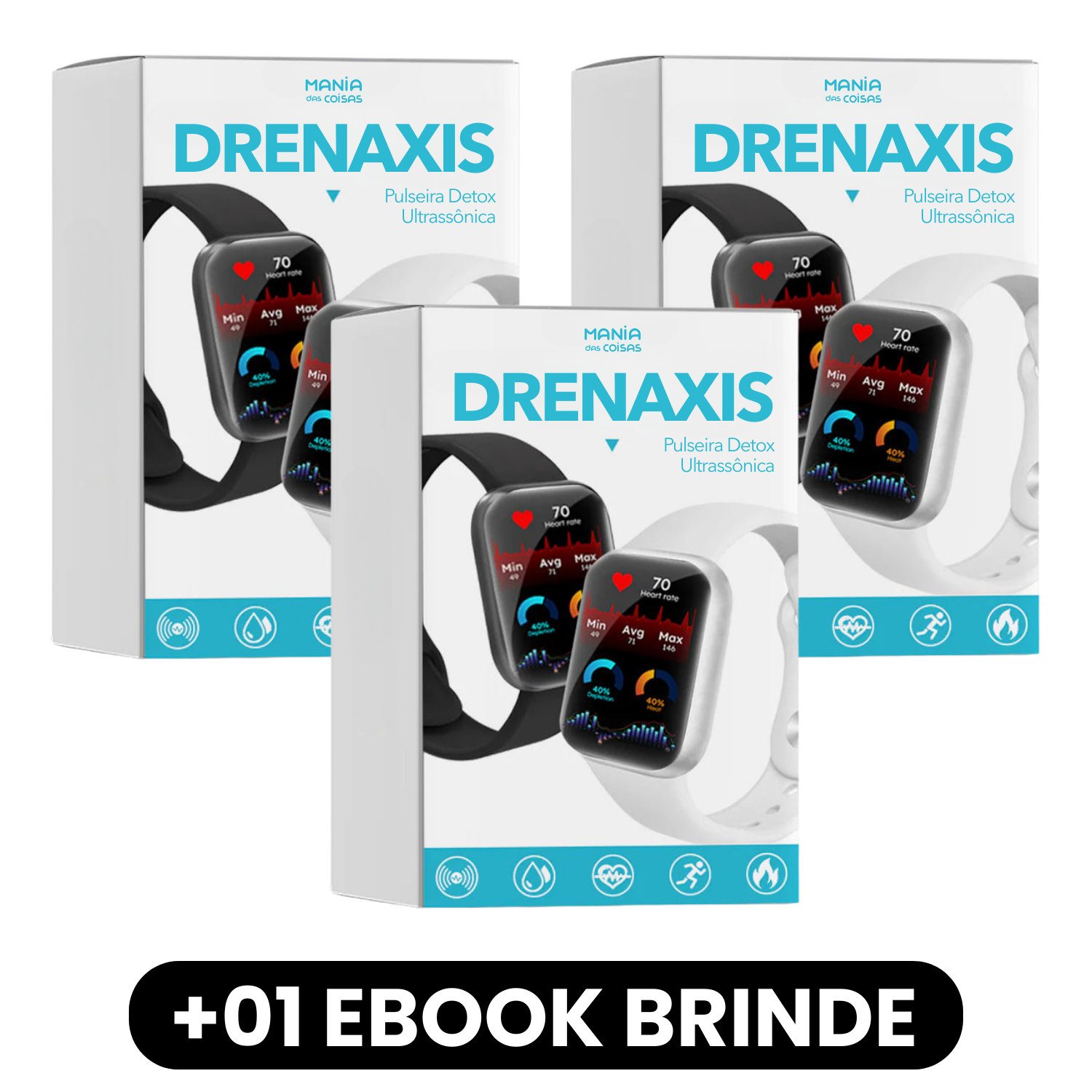 DRENAXIS - Pulseira Detox Ultrassônica