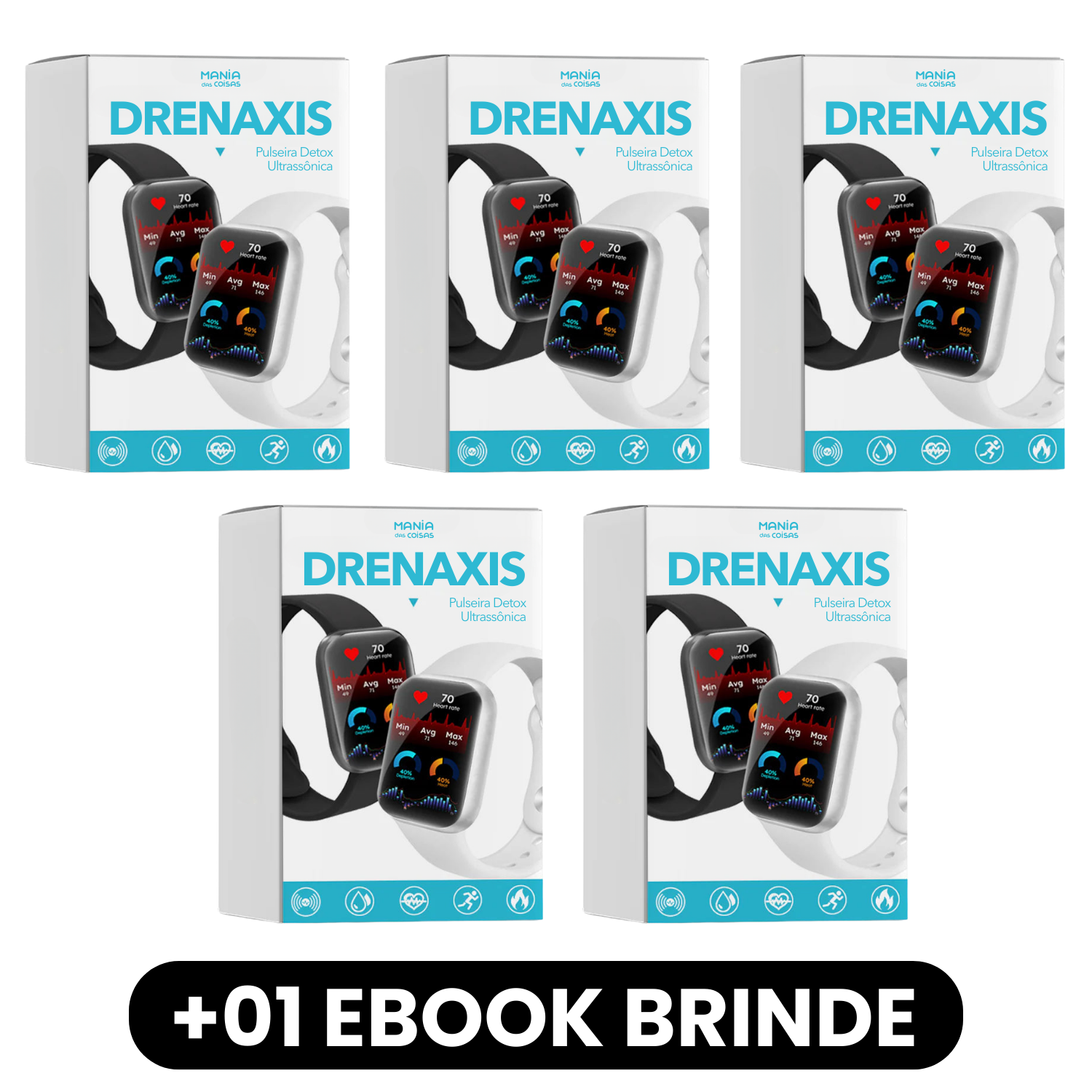 DRENAXIS - Pulseira Detox Ultrassônica