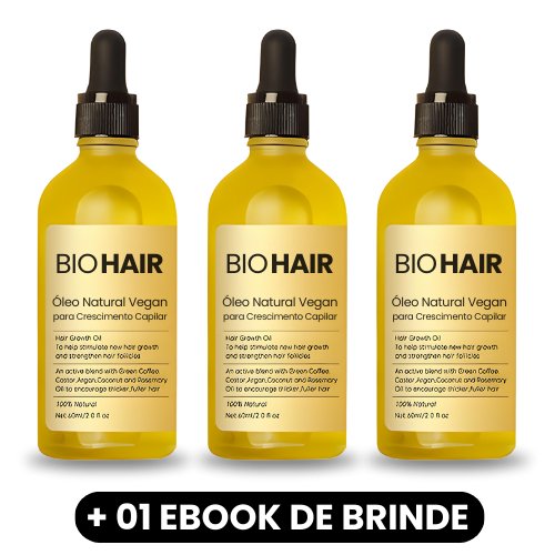 BioHair - Óleo Natural Vegano para Crescimento Capilar - Mania das CoisasBioHair - Óleo Natural Vegano para Crescimento CapilarMania das Coisas