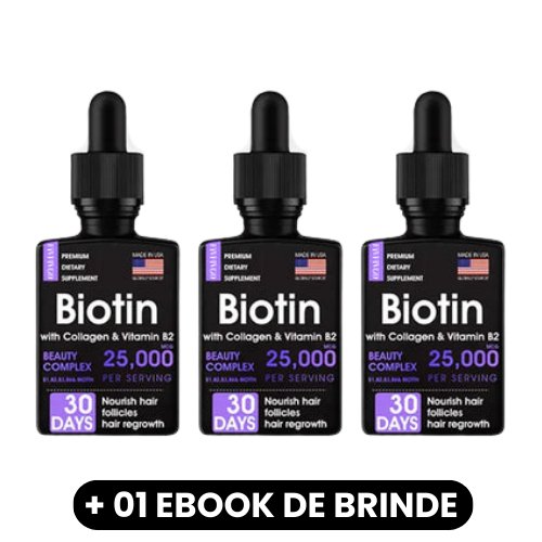 BIOTIN™ - Sérum para Crescimento Capilar e Folículo - Mania das CoisasBIOTIN™ - Sérum para Crescimento Capilar e FolículoMania das Coisas