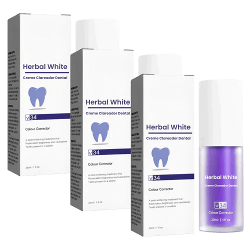 Creme Clareador Dental – Herbal White™ - Mania das CoisasCreme Clareador Dental – Herbal White™Mania das Coisas