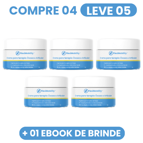 FlexiMobility™ - Creme para terapia Óssea e Articular - Mania das CoisasFlexiMobility™ - Creme para terapia Óssea e ArticularMania das Coisas