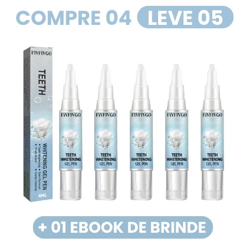 GelPen™ - Caneta Gel Branqueadora Dentária - Mania das CoisasGelPen™ - Caneta Gel Branqueadora DentáriaMania das Coisas