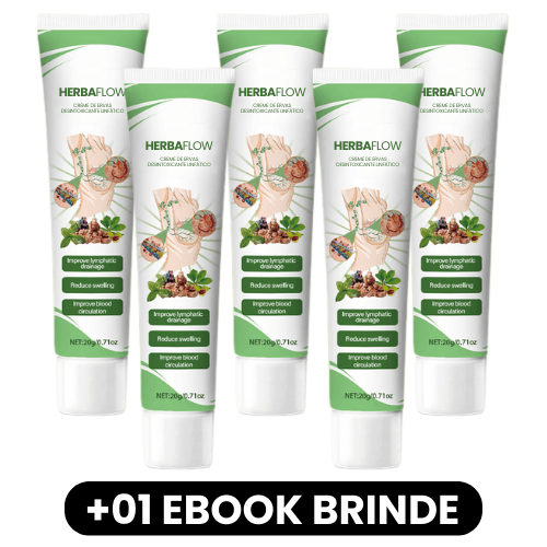 HerbaFlow - Creme de Ervas Desintoxicante Linfático - Mania das CoisasHerbaFlow - Creme de Ervas Desintoxicante LinfáticoMania das Coisas