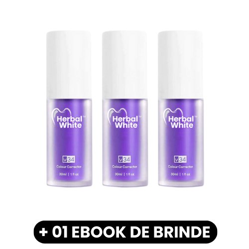 Herbal White™ - Creme Clareador Dental - Mania das CoisasHerbal White™ - Creme Clareador DentalMania das Coisas