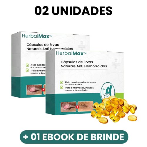 HerbalMax™- Cápsulas de Ervas Naturais Anti Hemorroidas - Mania das CoisasHerbalMax™- Cápsulas de Ervas Naturais Anti HemorroidasMania das Coisas