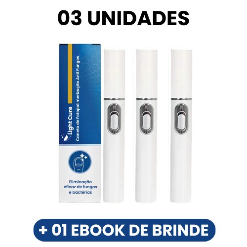 Light Cure - Caneta de Fotopolimerização Anti Fungos - Mania das CoisasLight Cure - Caneta de Fotopolimerização Anti FungosMania das Coisas