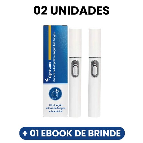 Light Cure - Caneta de Fotopolimerização Anti Fungos - Mania das CoisasLight Cure - Caneta de Fotopolimerização Anti FungosMania das Coisas