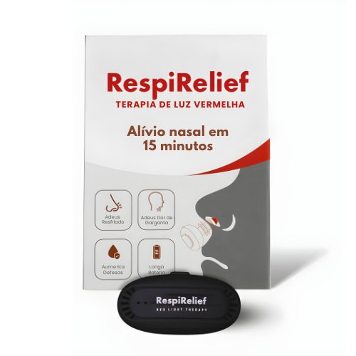 RespiRelief - Dispositivo de Terapia Nasal - Mania das CoisasRespiRelief - Dispositivo de Terapia NasalMania das Coisas