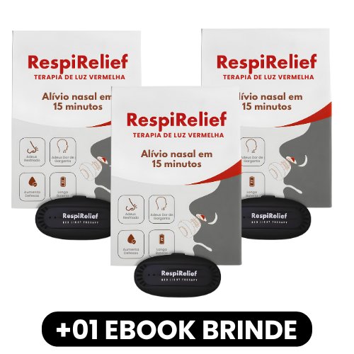 RespiRelief - Dispositivo de Terapia Nasal - Mania das CoisasRespiRelief - Dispositivo de Terapia NasalMania das Coisas