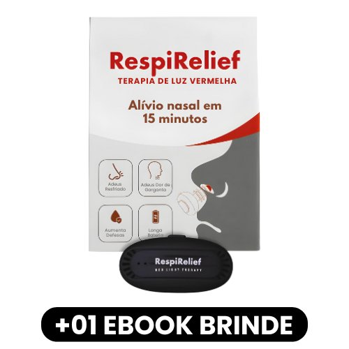 RespiRelief - Dispositivo de Terapia Nasal - Mania das CoisasRespiRelief - Dispositivo de Terapia NasalMania das Coisas