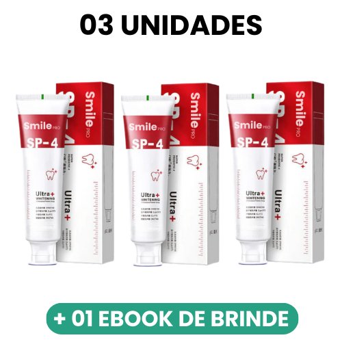 SmilePro™ - Creme Dental Branqueador Probiotico - V2 - Mania das CoisasSmilePro™ - Creme Dental Branqueador Probiotico - V2Mania das Coisas