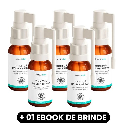 Tinnitus – Spray para Dores no Ouvido - Mania das CoisasTinnitus – Spray para Dores no OuvidoMania das Coisas