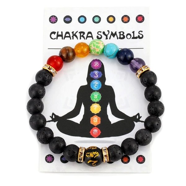 Bracelete 7 chakra - Equilibre a sua saude! + BRINDE GRAUITO (EBOOK) - Mania das CoisasBracelete 7 chakra - Equilibre a sua saude! + BRINDE GRAUITO (EBOOK)Mania das Coisas