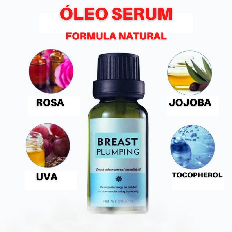 Breast Plumping - Óleo Serum modelador de seio + BRINDE - Mania das CoisasBreast Plumping - Óleo Serum modelador de seio + BRINDEMania das Coisas